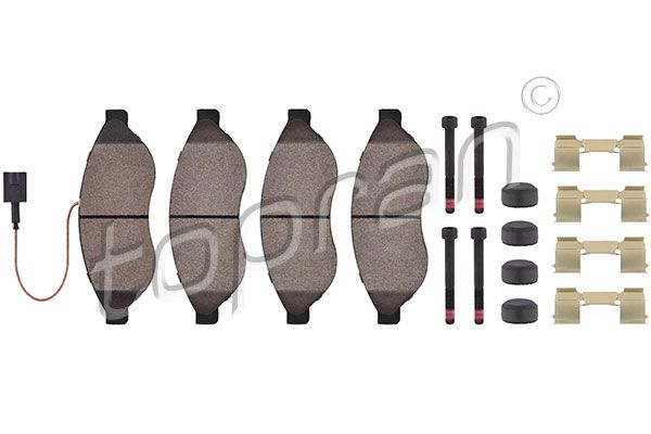 Brake Pad Set, disc brake TOPRAN 722 513