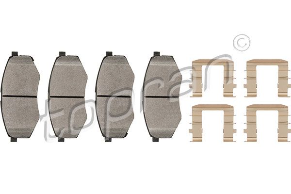 Brake Pad Set, disc brake TOPRAN 820 795