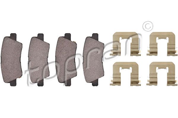 Brake Pad Set, disc brake TOPRAN 821 149