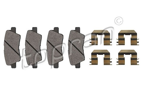 Brake Pad Set, disc brake TOPRAN 821 163