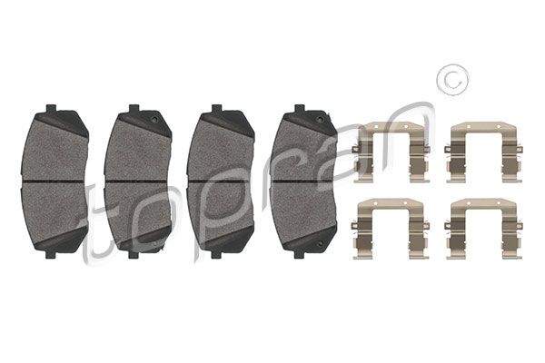 Brake Pad Set, disc brake TOPRAN 821 164