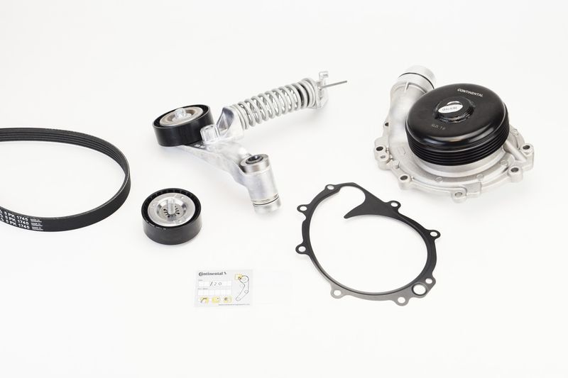 Water Pump + V-Ribbed Belt Kit CONTINENTAL CTAM 5PK1745WP1