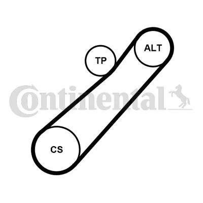 V-ribbed Belt Set CONTINENTAL CTAM 7PK880K1