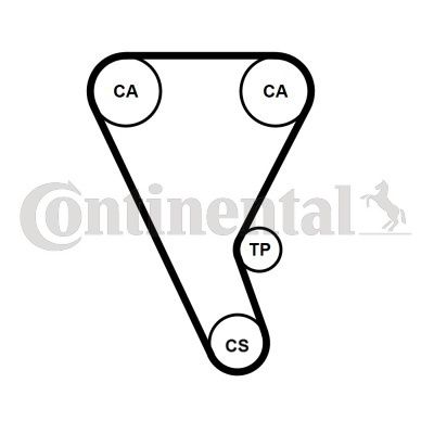 Timing Belt CONTINENTAL CTAM CT1240