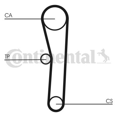 Paskirstymo diržas CONTINENTAL CTAM CT562