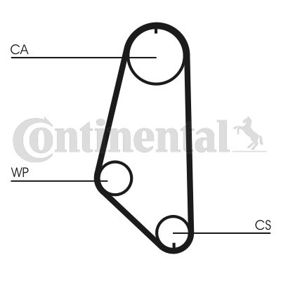 Paskirstymo diržas CONTINENTAL CTAM CT720