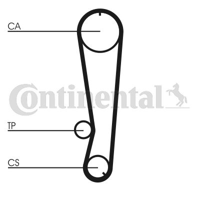 Paskirstymo diržo komplektas CONTINENTAL CTAM CT788K1