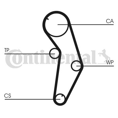 Paskirstymo diržas CONTINENTAL CTAM CT841