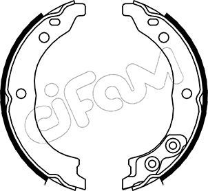 Brake Shoe Set, parking brake CIFAM 153-089