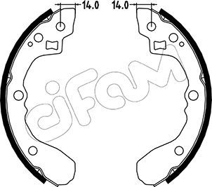 Brake Shoe Set CIFAM 153-217