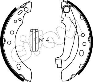 Brake Shoe Set CIFAM 153-284