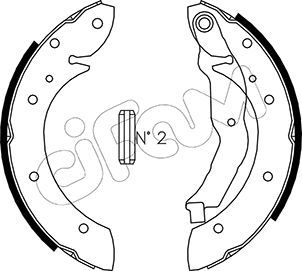 Brake Shoe Set CIFAM 153-351