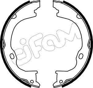 Brake Shoe Set, parking brake CIFAM 153-363