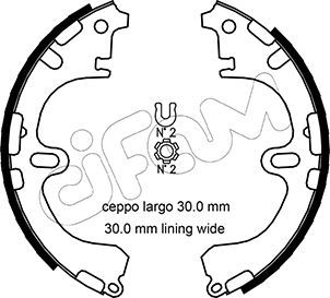 Brake Shoe Set CIFAM 153-433