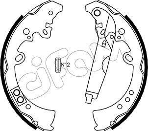 Brake Shoe Set CIFAM 153-445