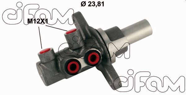Pagrindinis cilindras, stabdžiai CIFAM 202-842