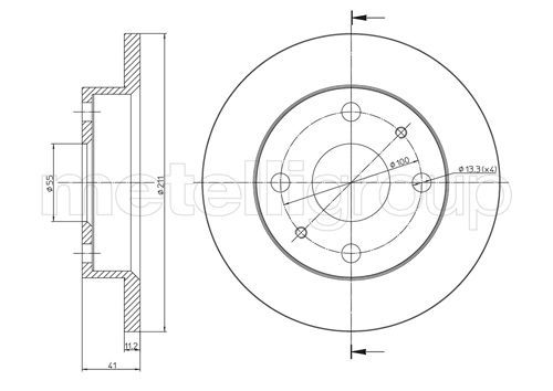 Brake Disc CIFAM 800-791