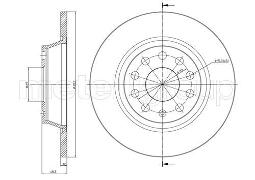 Brake Disc CIFAM 800-852C