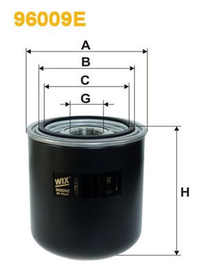 Air Dryer Cartridge, compressed-air system WIX FILTERS 96009E