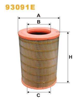 Повітряний фільтр WIX FILTERS 93091E