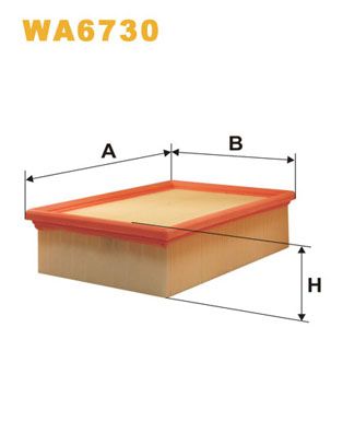 Повітряний фільтр WIX FILTERS WA6730