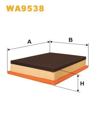 Повітряний фільтр WIX FILTERS WA9538
