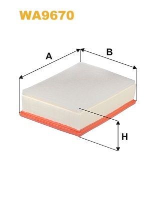 Повітряний фільтр WIX FILTERS WA9670