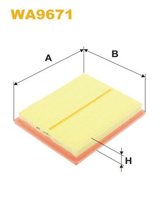 Повітряний фільтр WIX FILTERS WA9671