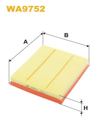 Повітряний фільтр WIX FILTERS WA9752