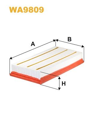 Повітряний фільтр WIX FILTERS WA9809