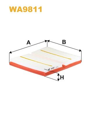 Повітряний фільтр WIX FILTERS WA9811