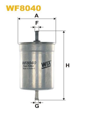 Kuro filtras WIX FILTERS WF8040