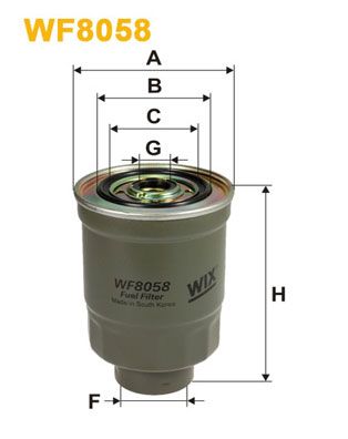 Fuel Filter WIX FILTERS WF8058