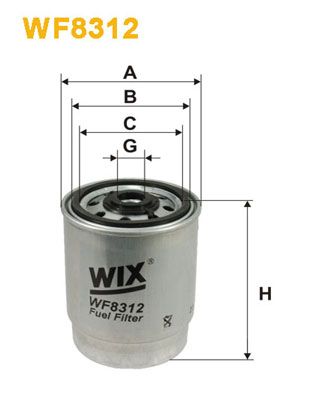 Fuel Filter WIX FILTERS WF8312