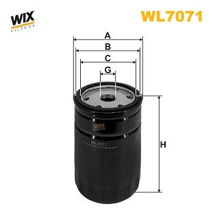 Оливний фільтр WIX FILTERS WL7071