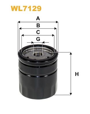 Оливний фільтр WIX FILTERS WL7129