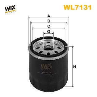 Oil Filter WIX FILTERS WL7131