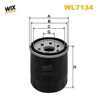 Oil Filter WIX FILTERS WL7134