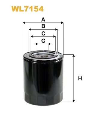 Оливний фільтр WIX FILTERS WL7154