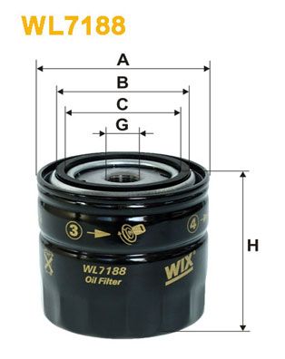 Оливний фільтр WIX FILTERS WL7188