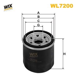 Оливний фільтр WIX FILTERS WL7200