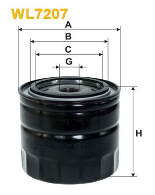 Alyvos filtras WIX FILTERS WL7207