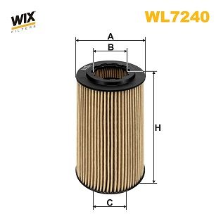 Оливний фільтр WIX FILTERS WL7240