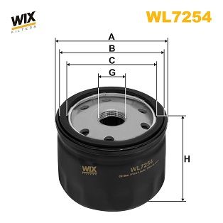 Oil Filter WIX FILTERS WL7254