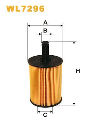 Oil Filter WIX FILTERS WL7296