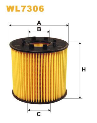 Оливний фільтр WIX FILTERS WL7306