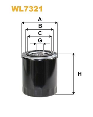 Oil Filter WIX FILTERS WL7321