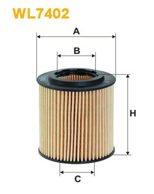 Оливний фільтр WIX FILTERS WL7402