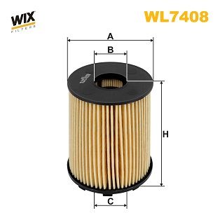 Oil Filter WIX FILTERS WL7408