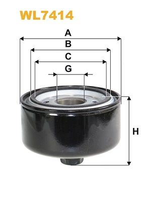 Alyvos filtras WIX FILTERS WL7414